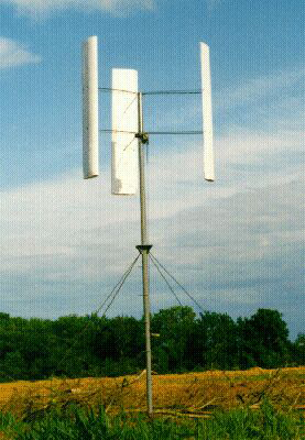 Figure 3.2:  H type vertical axis wind turbine, Source Garrad Hassan